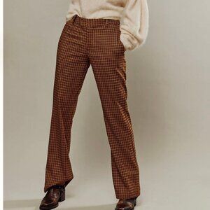 NWOT Free People Jana Flare Trousers in Rust